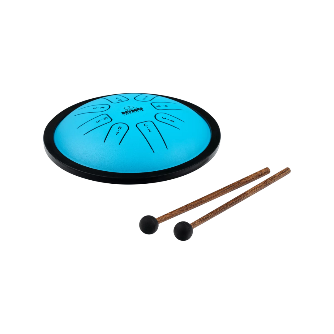 Nino Percussion Steel Tongue Drum, Blue - NINO981