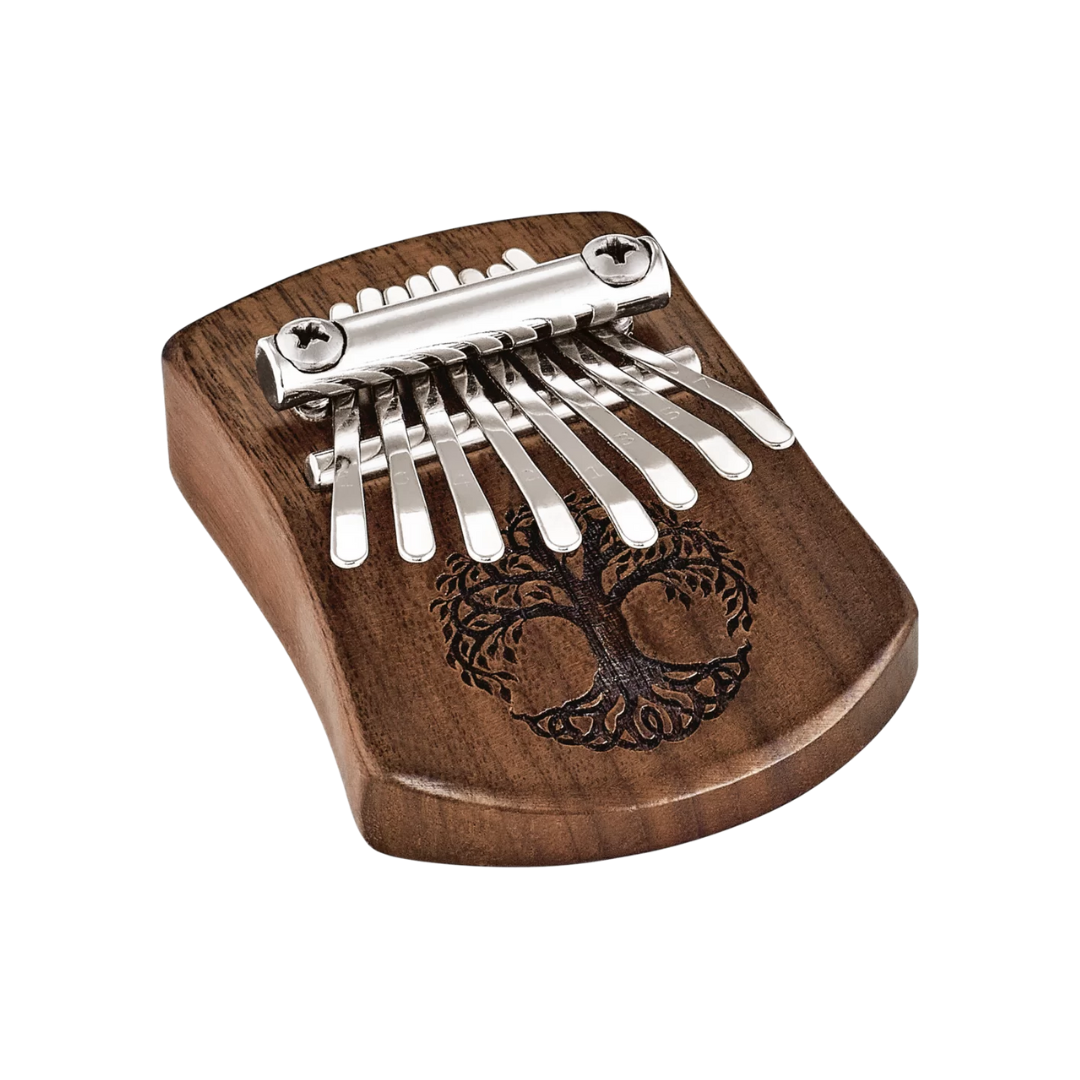 Meinl Sonic Energy Mini Kalimba, 8 notes, Black Walnut, Tree of Life - KL801TOL