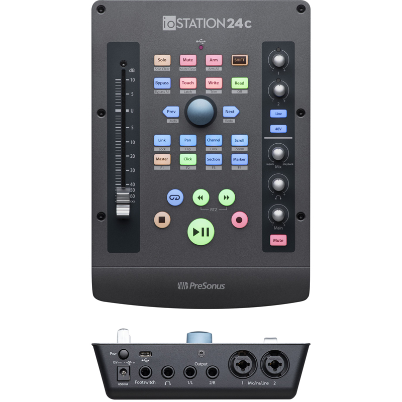 PreSonus ioSTATION 24c 2x2 USB-C Audio Interface and Production Controller