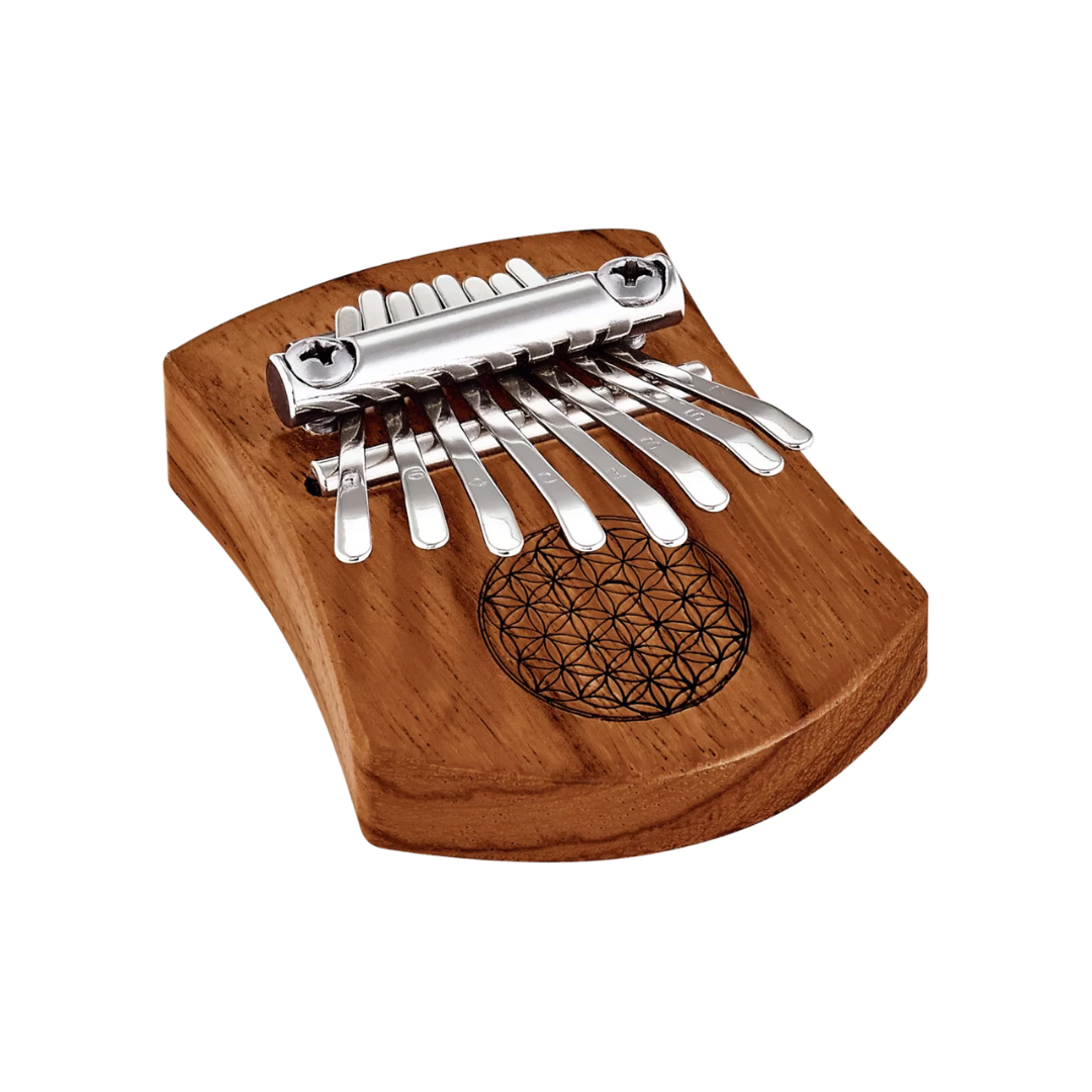 Meinl Sonic Energy Mini Kalimba, 8 notes, Red Zebrawood, Flower of Life - KL802FOL