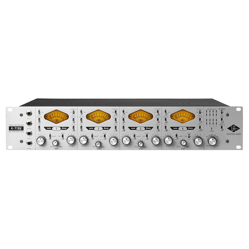 Universal Audio 4-710d Four-Channel Twin-Finity Tone-Blending Mic Pre w/ Dynamics & A/D