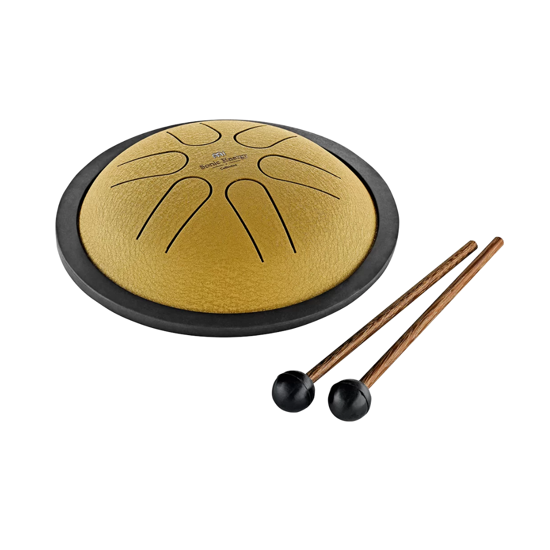 Meinl Sonic Energy Mini Steel Tongue Drum, B Major, Gold - MSTD3G